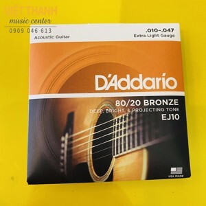 Dây đàn Guitar Acoustic DAddario EJ10