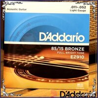 Dây Đàn Guitar Acoustic D'Addario EZ910 ( Bọc thép mạ đồng )