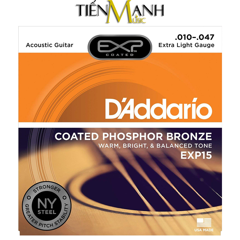 Dây đàn Guitar Aucostic D'Addario EXP 15