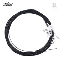Dây đàn Guitar cổ điển Nylon màu đen Alice AC136BK-H 6 cái / bộ (.0285-044) Căng thẳng cứng với một dây G-3 miễn phí