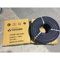 Dây dẫn khí nén Hàn Quốc Toyork 2 lớp bố vải phi 9.5 mm | giá 5 mét dài