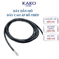 Dây dẫn mỡ  2 lốp bố thép Kako, dây bơm mỡ hơi cao áp dài 4m