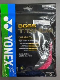Dây đan vợt cầu lông Yonex BG65 titanium