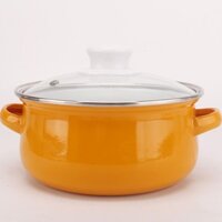 Dày Dặn16-24Nồi Canh Tráng Men Kiểu Cũ Nồi Hầm Nồi Nấu Ăn Nồi Nấu Ăn Cho Bé Bếp Từ Thông Dụng