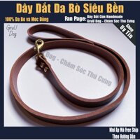 Dây dắt chó đi dạo bằng da Bò siêu bền