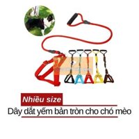 Dây Dắt Chó Mèo Đai Người Màu Trơn (5-20kg) Có Yếm - Nhiều Màu