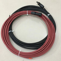 [Dây DC/PV 4.0 Leader xịn] 10 mét đôi dây điện (10m dây đen và 10m dây đỏ) PV/DC 4.0 bấm sẵn MC4 và đầu cos inox 304