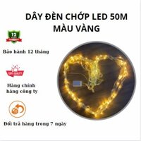 Dây đèn chớp led 50m màu vàng