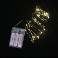 Dây đèn đom đóm dùng pin Fairy Lights LEDPINNHUYEN2M-VANG - Vàng - 2m