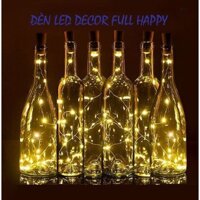 Dây đèn đom đóm nút chai 2m màu vàng ấm
