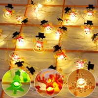 Dây Đèn Led 20 Bóng Hình Ông Già Noel / Người Tuyết