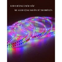 Dây đèn led 2205 nháy đuổi bọc plastic 5M,10M,20M,30M chống nước,Tặng Kèm Nguồn,đèn led hắt trần,trang trí