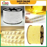 Dây đèn LED 3 hàng bóng 2835 siêu sáng cuộn 100m ( ánh sáng trắng hoặc vàng )