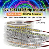 Dây Đèn LED 5054 DC12V 120LEDs / M 5M Ánh Sáng Trắng Ấm Chống Thấm Nước