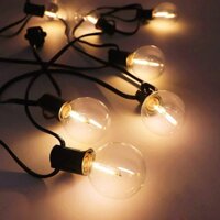 Dây Đèn LED 7.6M 23 Bóng G40 E12 2700K 1W Bằng Nhựa Chống Nước Tiết Kiệm Năng Lượng Trang Trí Sân Vườn