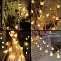 Dây Đèn Led Bi Bọt Pha Lê 10m 100 Bóng