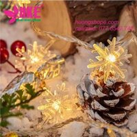 Dây Đèn Led Bông Tuyết Nháy Đèn Vàng - 2.5m - 3m - 14 Bóng