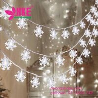 Dây Đèn Led Bông Tuyết Nháy Đèn Trắng - 2.5m - 3m - 14 Bóng