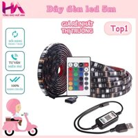 Dây đèn led cảm biến âm thanh silicon tiktok, chiều dài 5m 16 triệu màu, điều khiển qua APP điện thoại,bảo hành 12 tháng