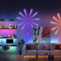 Dây đèn Led dán tường hình pháo hoa 16 triệu màu nháy theo nhạc điều khiển bằng AP nguồn 5V