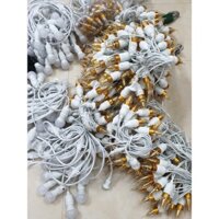 Dây đèn LED Dây đúc chữ T Dây đúc nối tiếp Màu trắng 10m 20 bóng