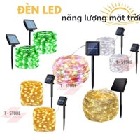 Dây Đèn LED Đom Đóm Năng Lượng Mặt Trời 200 Bóng,Chống Nước Trang Trí Ban Công, Sân Vườn, Cây cảnh, Giàn hoa Trang Trí.
