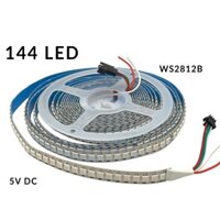 Dây đèn led đuổi ARGB 144 Led Ws2812 Ws2812b 5V DC bề ngang 12mm
