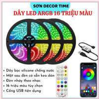 Dây đèn LED Đuổi ARGB 16 Triệu Màu, Cảm Biến Âm Thanh Trực Tiếp, ĐIều Khiển Remote và App Điện Thoại>