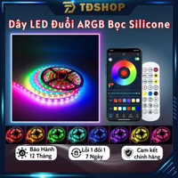 Dây đèn led đuổi ARGB 16 triệu màu, cảm biến âm thanh trực tiếp, có app remote, Đèn dây led 5050 IP65 chống nước.