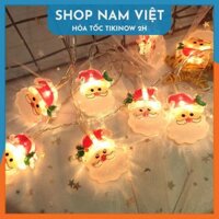 Dây Đèn Led Fairy Light Trang Trí Giáng Sinh Biểu Tượng Cây Thông, Người Tuyết, Ông Già Noel - Chính Hãng NAVIVU - Vàng ấm-Ông già Noel - 4m5 30led