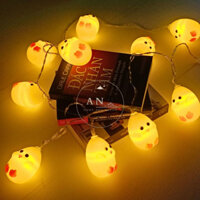 Dây Đèn LED Hình Con Gà, Màu Vàng Ấm Áp Phù Hợp Để Trang Trí Phòng Ngủ, Trang Trí Tiệc Sinh Nhật