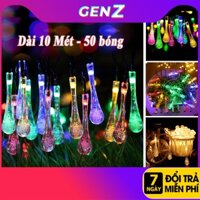 Dây đèn LED hình giọt nước pha lê trong suốt 10m 50 Bóng- dây led trang trí giọt nước siêu xinh