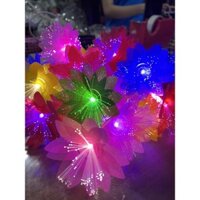 Dây Đèn LED Hoa Cúc 20 Bông 4m Dạ Quang Đủ Màu. Hồng, Vàng Trang Trí nhà hàng, khách sạn, cafe