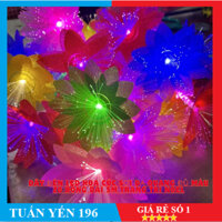 Dây Đèn LED Hoa Cúc 20 Bông 4m Dạ Quang Đủ Màu. Hồng, Vàng Trang Trí nhà hàng, khách sạn, cafe