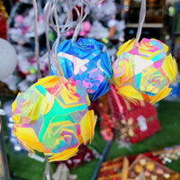 Dây Đèn Led Hoa Hồng 16 Quả Có Chớp Sáng