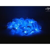 Dây đèn Led Hoa hồng lụa dạ quang Màu Xanh Dương TAN