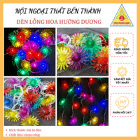 Dây đèn Led hoa hướng dương ngũ sắc 5m 16 đèn siêu lung linh, trang trí quán cafe, sân vườn, decor phòng ngủ chill