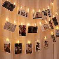 Dây đèn LED Kẹp Ảnh Trang Trí, Đèn led decor phòng 3m 20 kẹp