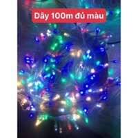 Dây đèn led nháy nhiều màu - Dây chớp led 100m 600 bóng đủ màu