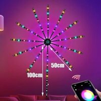 Dây Đèn Led Pháo Hoa Dán Tường Trang Trí Cảm Biến Âm Thanh Có Remote Kết Nối Tiện Lơi