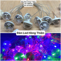 Dây Đèn Led Quả Cầu Pha Lê ( Chớp ) Nháy 7 Màu Trang Trí Dịp Lễ ,Tết ,Noel 4M 10 Bóng & 9M 20 Bóng