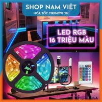 Day Đèn LED Siêu Sáng 5050 RGB Chống Nước Quấn Cây Trang Trí Ngoài Trời - 1m - USB