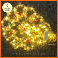 Dây đèn led thả rèm sao thông noel dài 3m