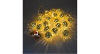 Dây Đèn LED Trái Châu - Size 4m - 40 trái - 40 LED - Nguồn Pin AA USB DC 12V