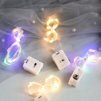 Dây đèn LED trang trí 1m dùng pin dùng cho nội thất cho tiệc, lễ Giáng Sinh, bó hoa Màu Ngẫu Nhiên