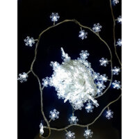 Dây Đèn LED Trang Trí Bông Tuyết - 3m - Trắng