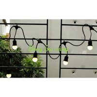 Dây đèn LED trang trí chống nước 5m 10 đui ngoài trời - Đèn ngoài trời ở Đà Lạt- Dây đèn chống nước treo quán cofee