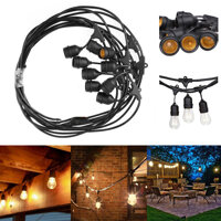 Dây Đèn Led Trang Trí Ngoài Trời NAVIVU Chuôi E27 Cao Cấp, Lõi Đồng, Chống Nước - 4m 10 đui - Chưa bao gôm bong đen