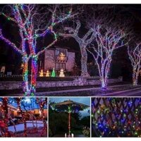 Dây Đèn LED trang trí nhiều màu 40m - Đèn Nháy Kim trang trí tết, cây đào, cây mai...