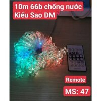 Dây đèn led trang trí nhiều kiểu 10M 66 bóng có remote chống nước đủ màu đầu cắm USB